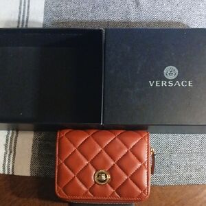 Versace Quilted Red Wallet